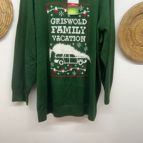 NEW Torrid Green Griswold Family Christmas Vacation Knit Sweater Plus Size 2X - Picture 5 of 6